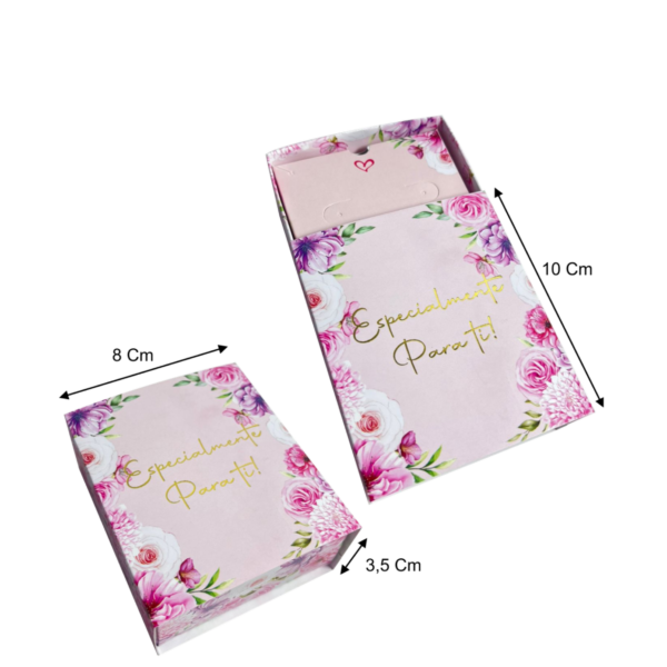 caja accesorios tipo baúl estampada (paquete x12) - 10cm x 8cm