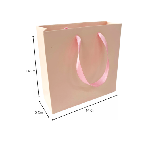 Bolsa pequeña rosada (Paquete x12) - 14cm x 14cm