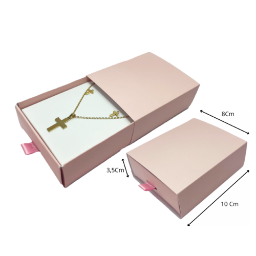 Caja accesorios tipo baúl rosada (Paquete x12) - 10cm x 8cm