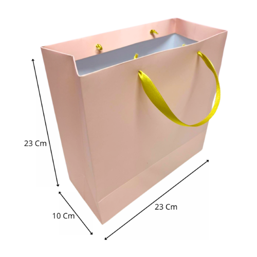 Bolsa mediana rosada (Paquete x12) - 23cm x 23cm
