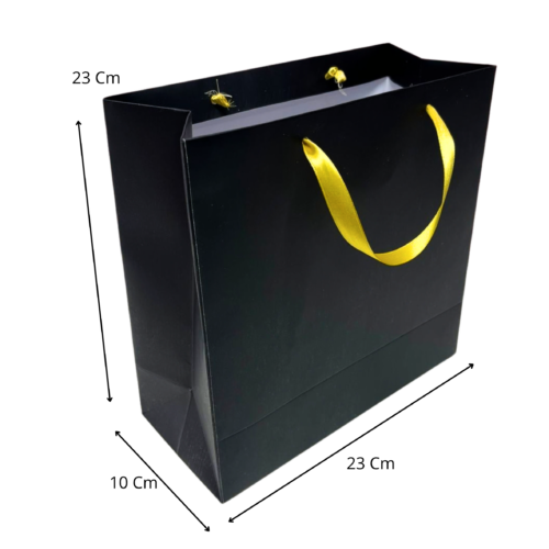 Bolsa mediana negra (Paquete x12) - 23cm x 23cm