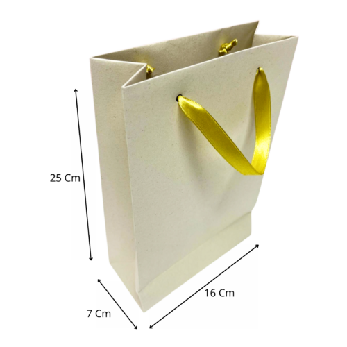 Bolsa mediana beige (Paquete x12) - 25cm x 16cm