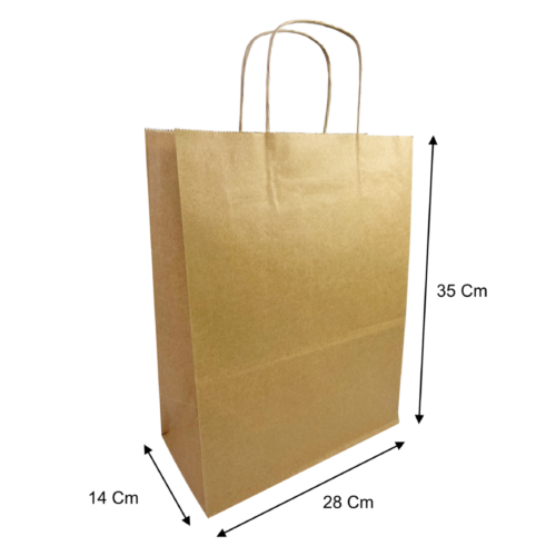 Bolsa grande kraft (Paquete x12) - 35cm x 28cm