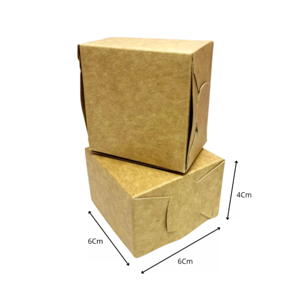Caja pequeña kraft (Paquete x12) - 6cm x 6cm