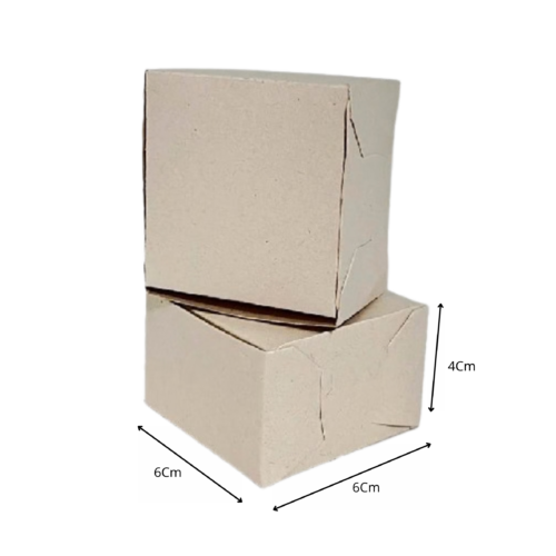 Caja pequeña beige (Paquete x12) - 6cm x 6cm