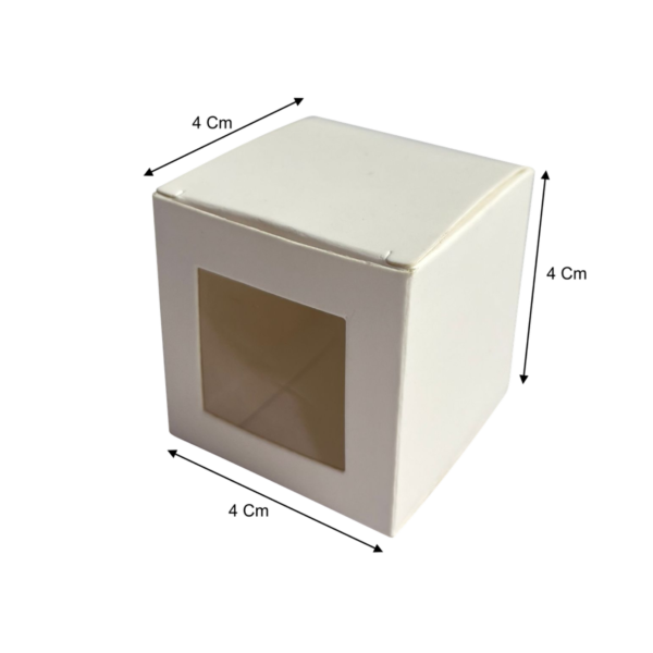 Caja cubo pequeña blanca (Paquete x12) - 4cm x 4cm