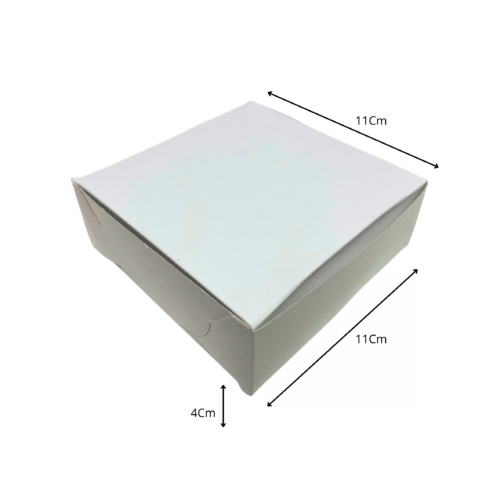 Caja pequeña blanca (Paquete x12) - 11cm x 11cm