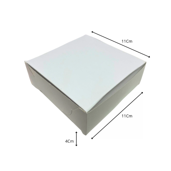 Caja pequeña blanca (Paquete x12) - 11cm x 11cm