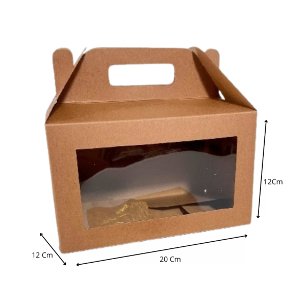 Caja lonchera acetato kraft (Paquete x12) - 12cm x 20cm