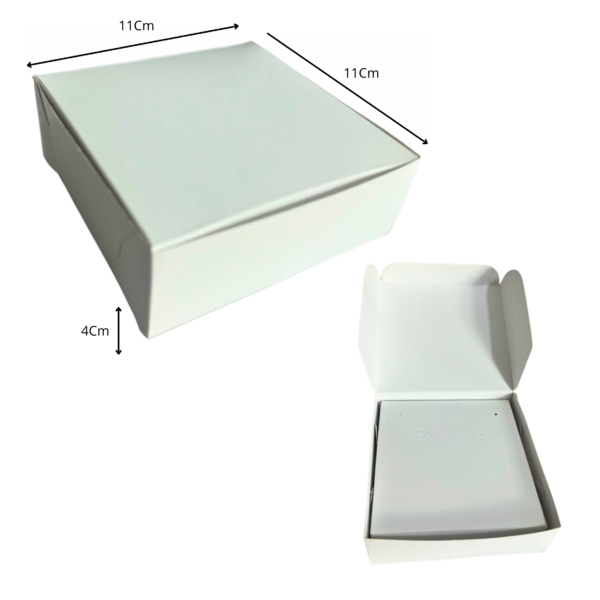 Caja accesorios pequeña blanca (Paquete x12) - 11cm x 11cm