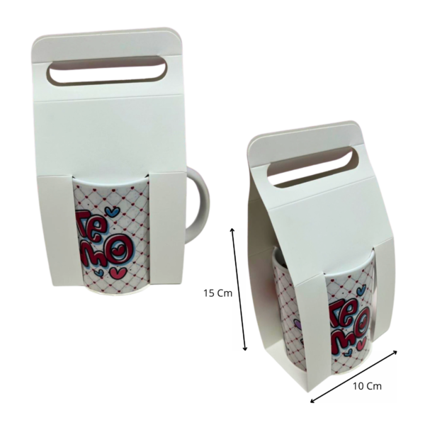 Caja mug blanca (Paquete x12) - 15cm x 10cm