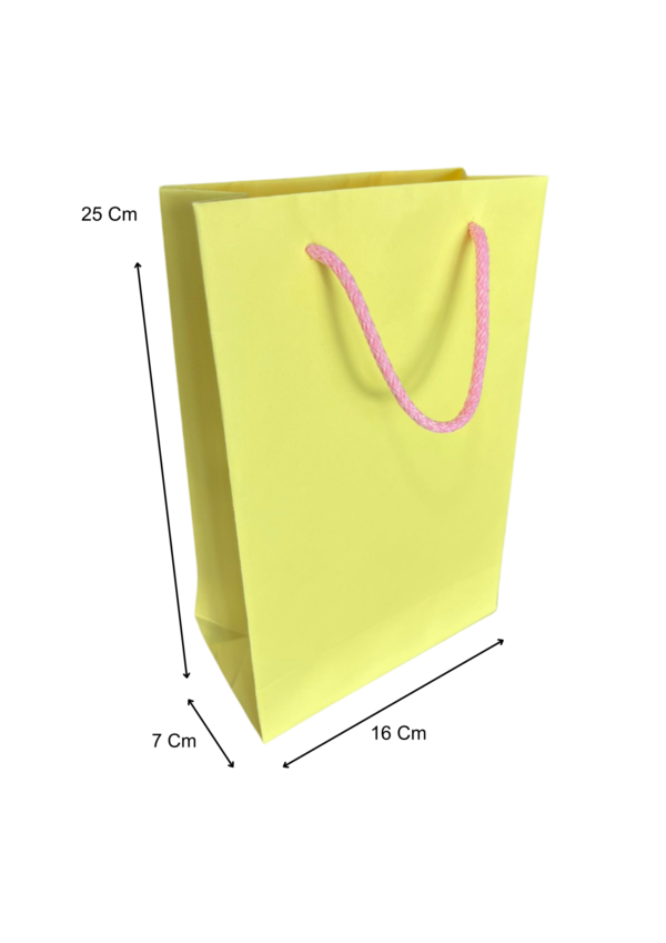 Bolsa mediana amarilla (Paquete x12) - 25cm x 16cm