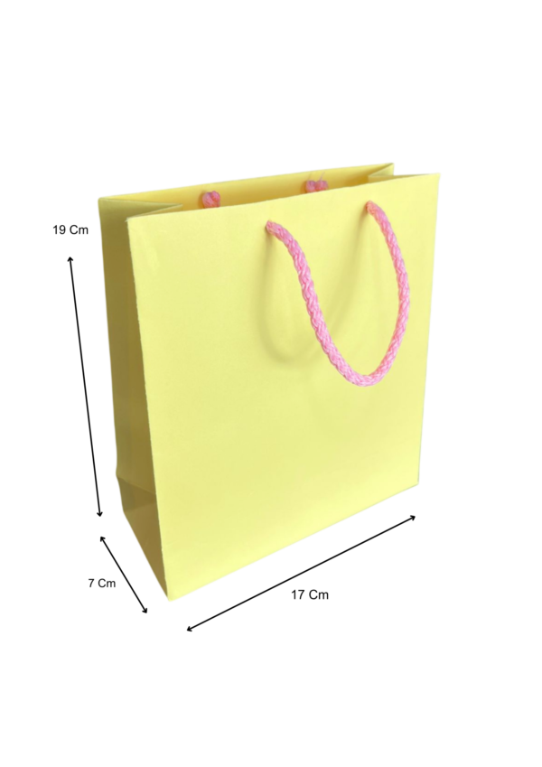 Bolsa mediana amarilla (Paquete x12) - 19cm x 17cm