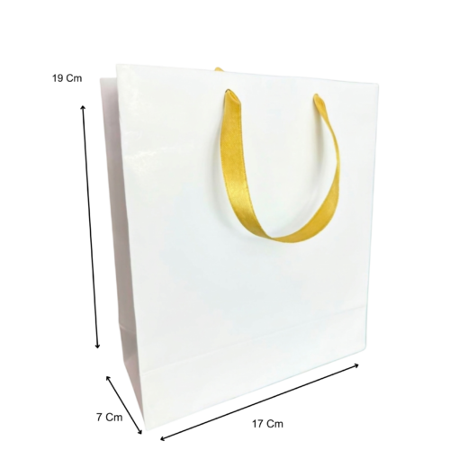 Bolsa mediana blanca (Paquete x12) - 19cm x 17cm