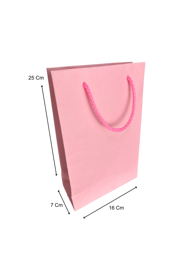 Bolsa mediana rosada (Paquete x12) - 25cm x 16cm