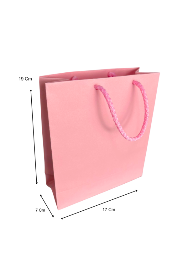 Bolsa mediana rosada (Paquete x12) - 19cm x 17cm