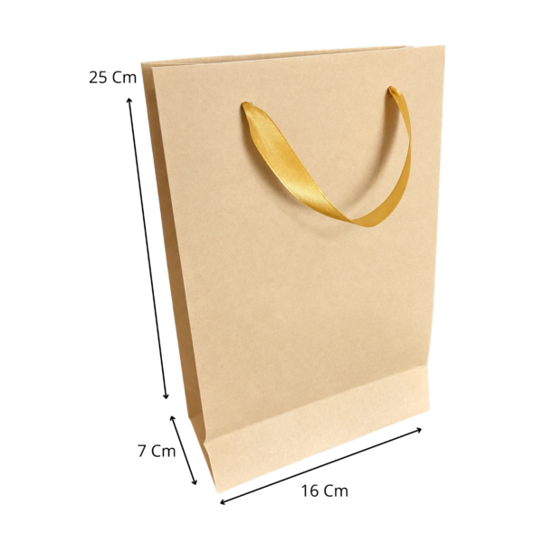 Bolsa mediana beige (Paquete x12) - 25cm x 16cm