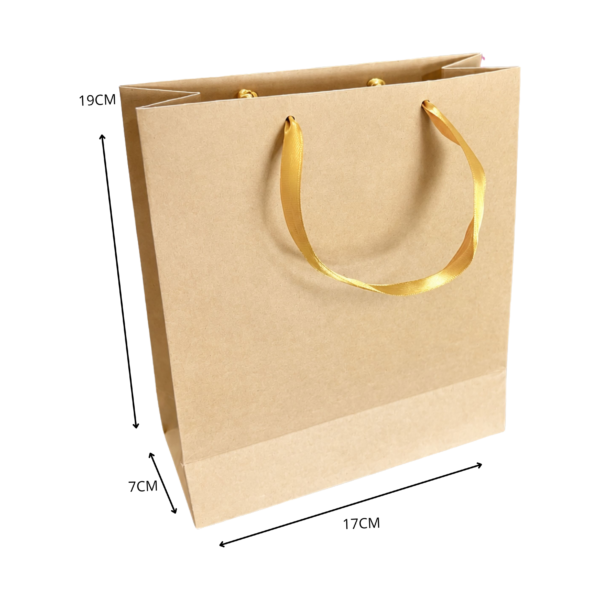 Bolsa mediana beige (Paquete x12) - 19cm x 17cm