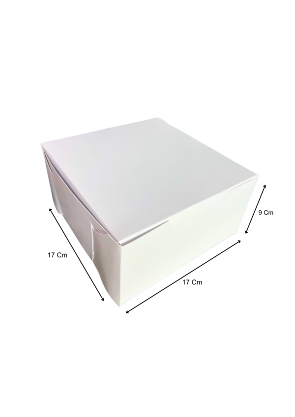 Caja empaque alta blanca (Paquete x 12) - 17cm x 17cm