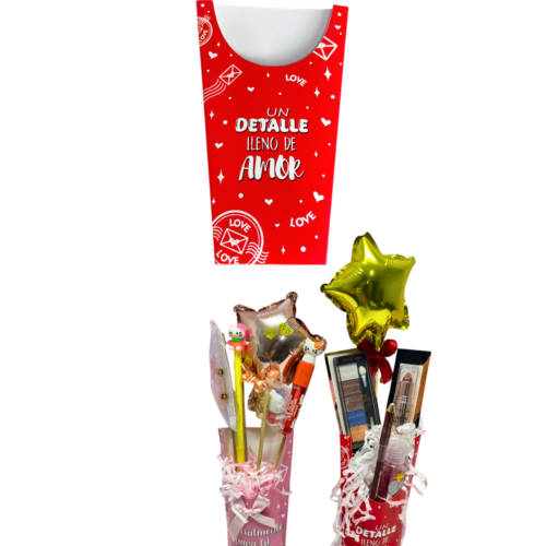 Cono detalles rojo (Paquete x12) - 20cm x 13cm