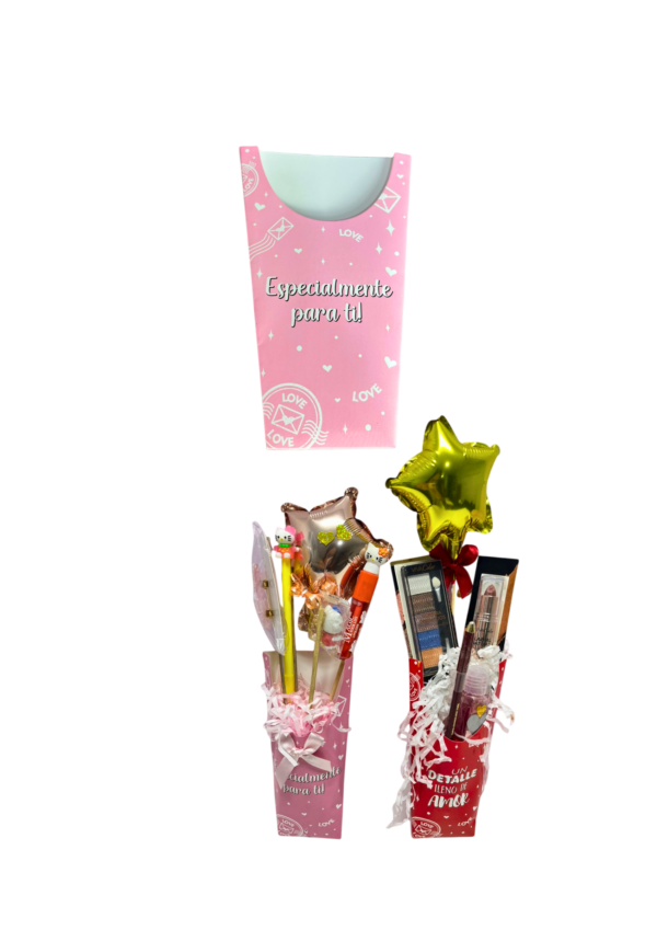 Cono detalles rosado (Paquete x12) - 20cm x 13cm