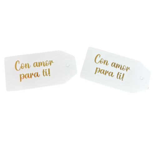 Tags blanco con amor para ti (Paquete x 12)