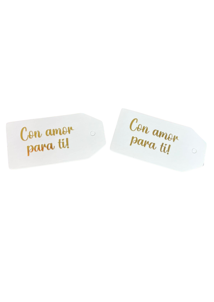 Tags blanco con amor para ti (Paquete x 12)