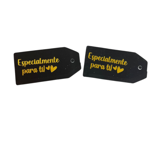 Tags negro especialmente para ti (Paquete x 12)