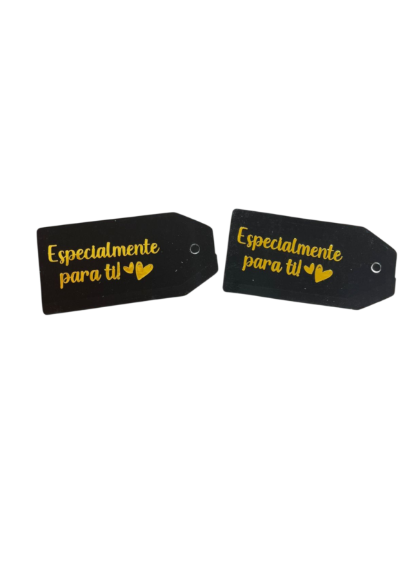 Tags negro especialmente para ti (Paquete x 12)