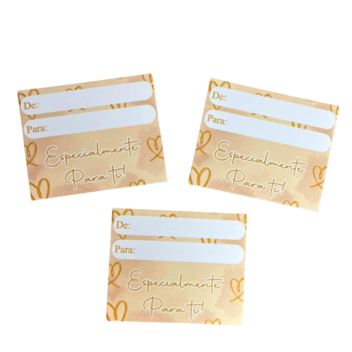 Tarjetas especialmente para ti dorada (Paquete x 12)