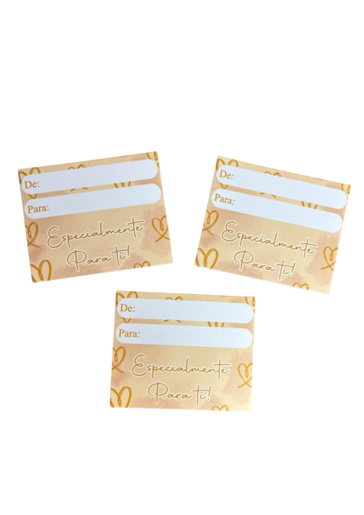 Tarjetas especialmente para ti dorada (Paquete x 12)