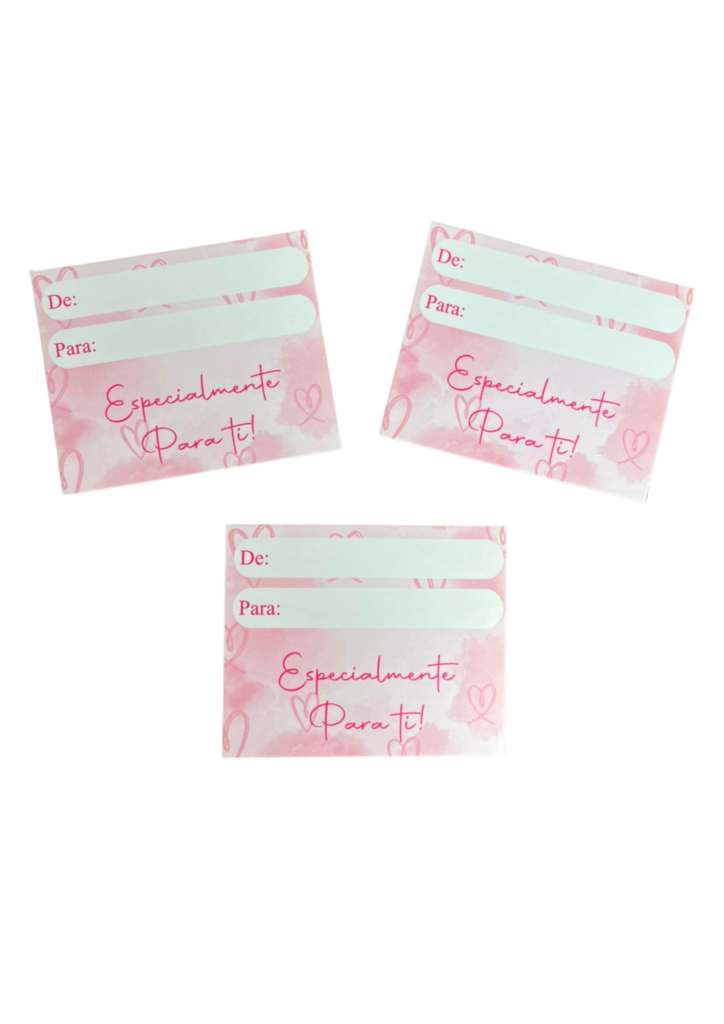 Tarjetas especialmente para ti rosada (Paquete x 12)