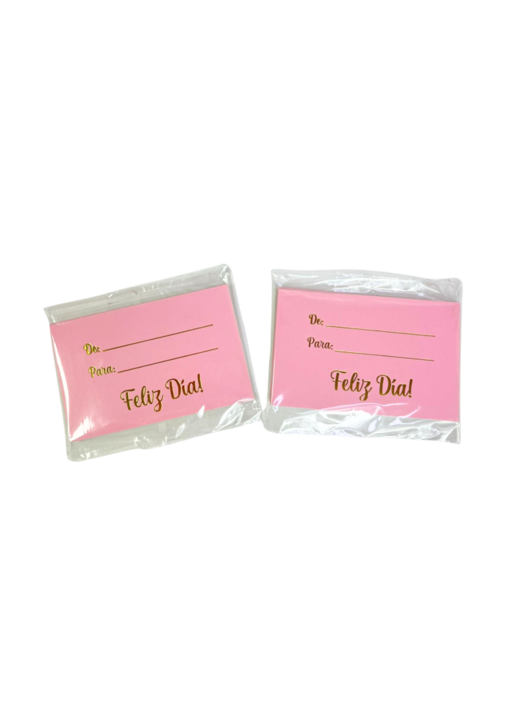 Tarjetas feliz día rosa (Paquete x 12)