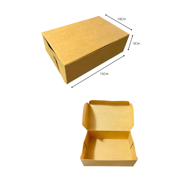 Caja mediana kraft (Paquete x12) – 15cm x 10cm