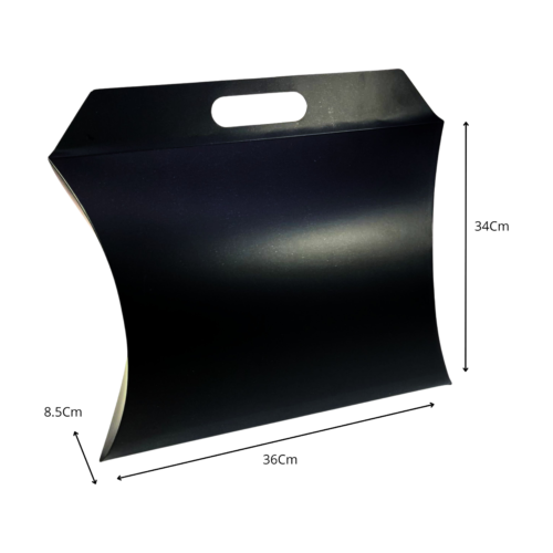 CAJAS-8 Caja bolso negra (Paquete x12) 36cm x 34cm