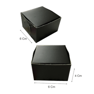 Caja pequeña negra (Paquete x12) – 6cm x 6cm