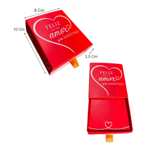 CAJA ACCESORIOS TIPO BAUL AMOR Y AMISTAD 10x8 Caja accesorios tipo baul amor y amistad (Paquete x 12) 10cm x 8cm