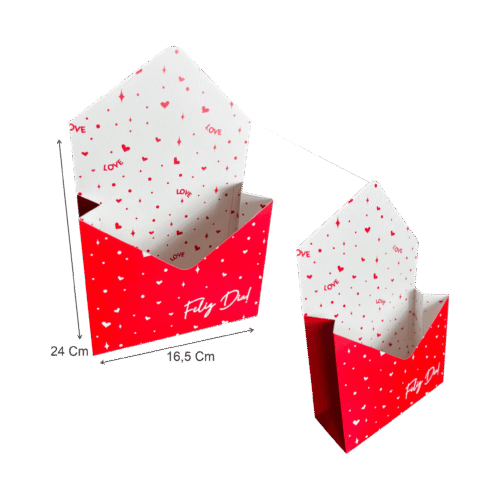Caja tipo sobre amor y amistad (Paquete x 12) - 24cm x 16,5cm