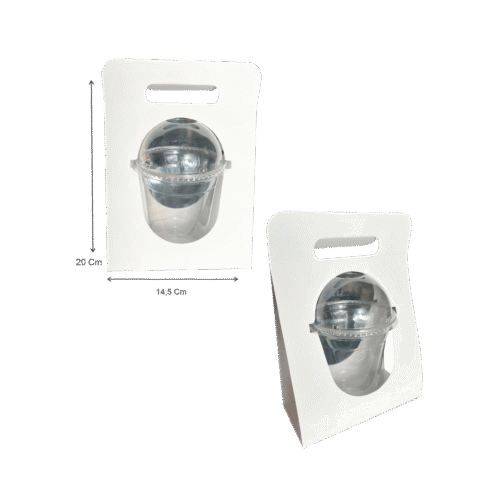 Caja porta domo blanca (Paquete x 12) - 20cm x 14.5cm