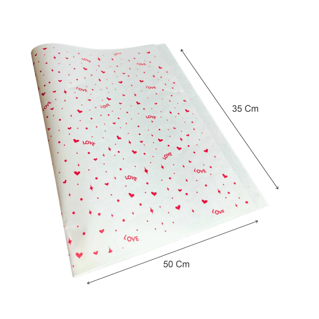 Papel copia love amor y amistad (Paquete x 12) - 50cm x 35cm
