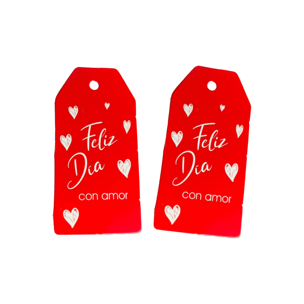 Tags feliz día amor y amistad (Paquete x 12)