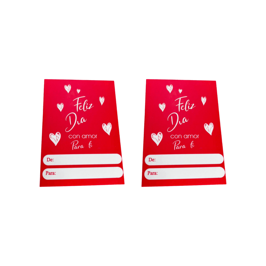 Tarjetas feliz día amor y amistad (Paquete x 12)