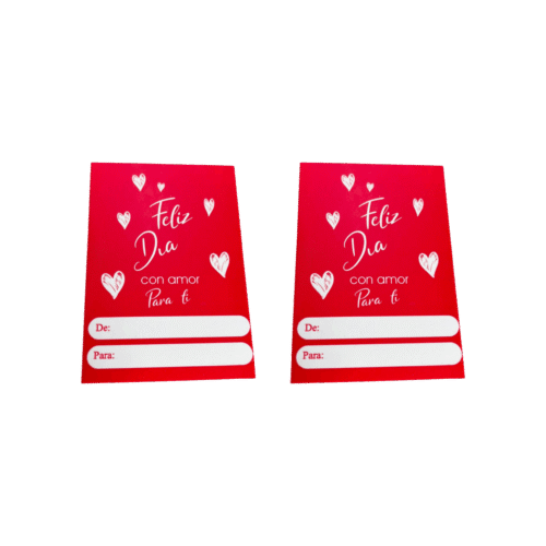 Tarjetas feliz día amor y amistad (Paquete x 12)