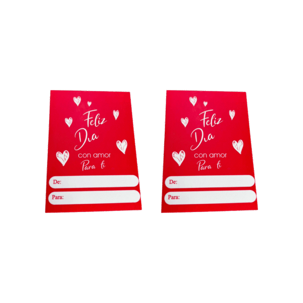 Tarjetas feliz día amor y amistad (Paquete x 12)