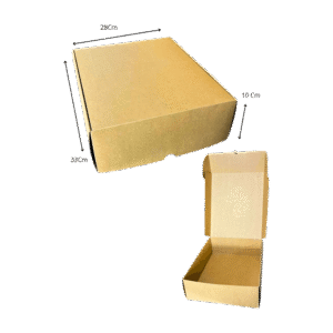 Caja empaque grande kraft (Paquete x12) – 33cm x 28cm