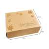 Caja empaque grande kraf feliz navidad en foil (Paquete x 12) - 26cm x 21cm