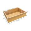 Caja para ancheta navideña kraft (Paquete x 12) - 31cm x 22cm