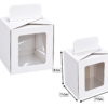 Caja cubo con cogedero mediana blanca (Paquete x12) – 9cm x 7cm